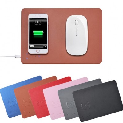 Hot Gift Desktop 2 in 1 Mouse Pad with Wireless Charger