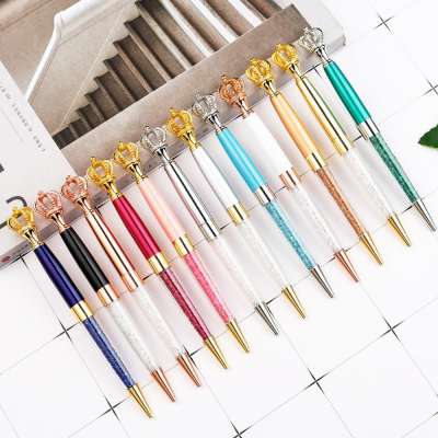 Beautiful Promotional Ball Pen Fashion Writing Gift Royal Crown Ballpoint Pen with Custom Logo